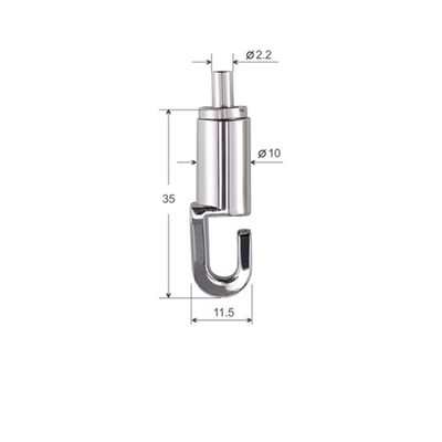 Hook Sign Billboard Brass Adjustable Cable Gripper For Hanging System