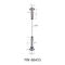 Self Gripper Ceiling Hanging Kits Suspension System For Wine Cabinet YW86454